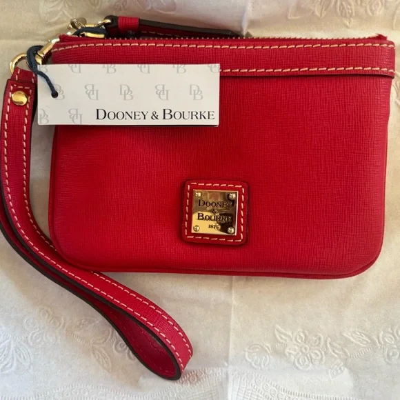 Dooney & Bourke Red Wristlet - Picture 1 of 5